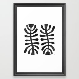 Matisse black and white Framed Art Print