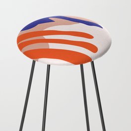 Henri Matisse Inspired 5- 220130 Abstract Shape Cut Out Papiers Decoupes Counter Stool