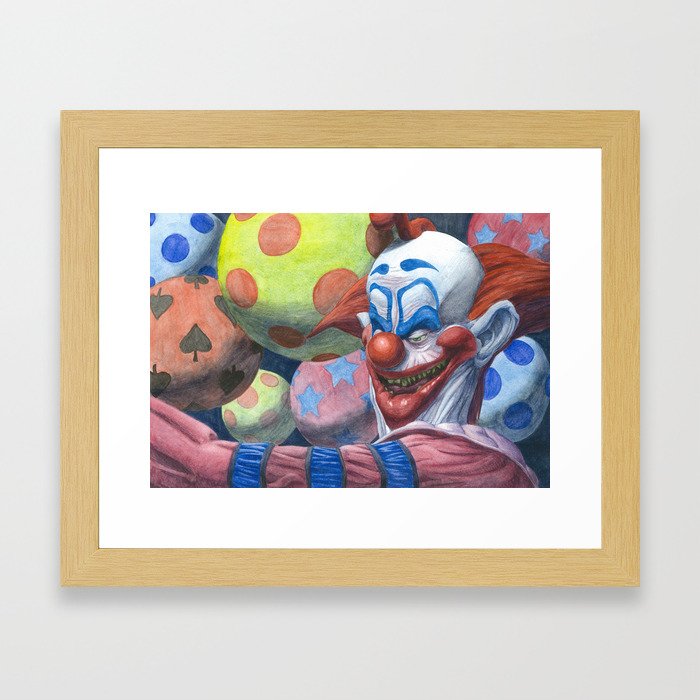 Killer Klown Framed Art Print