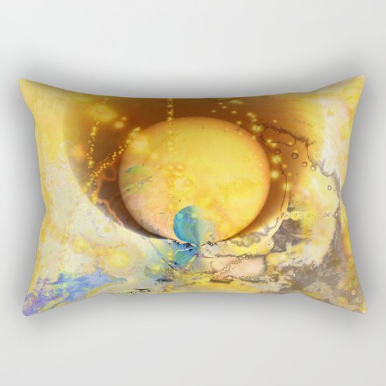 Abstract texture yellow 1 Rectangular Pillow