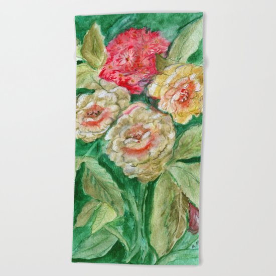 Floral Fusion Beach Towel