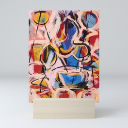 Abstract expressionist art with some speed and sound Mini Art Print
