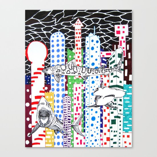Sharknado Canvas Print
