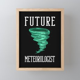 Tornado Twister Storm Chasing Meteorologist Framed Mini Art Print