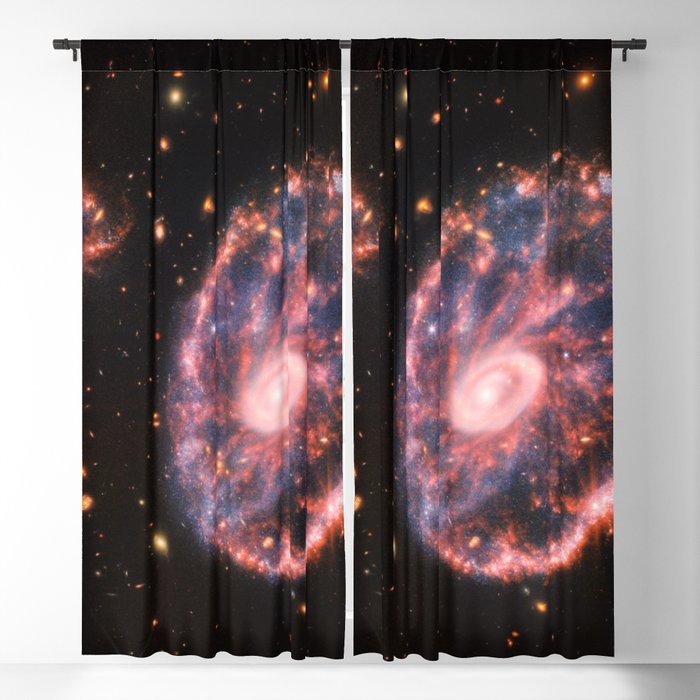 James Webb Space Telescope Deep Field Cartwheel Galaxy Blackout Curtain