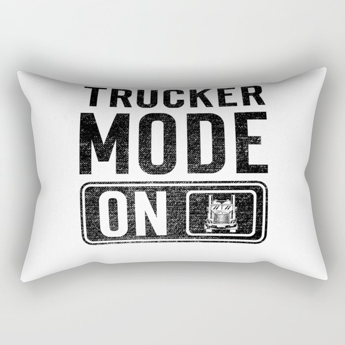 Trucker Mode on Rectangular Pillow