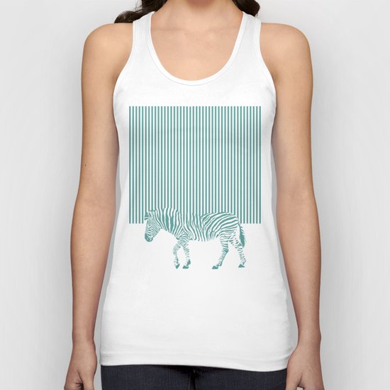 Zebra Unisex Tank Top