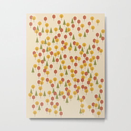 Geometric Woods Ver. 3 Metal Print