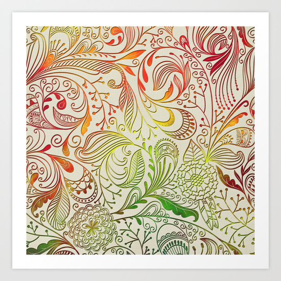Festive Pattern Art Print