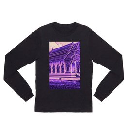 House Of Worship Long Sleeve T Shirt | Acrylic, Contemporary, Graphicdesign, Thailand, Landscape, Lord, Pink, Black, Gothic, Punk 