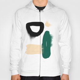 Cream Forest Abstract Hoody
