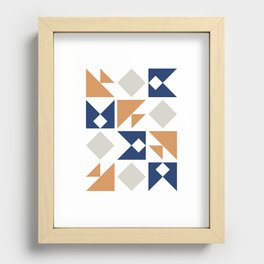 Classic triangle modern composition 2 Recessed Framed Print
