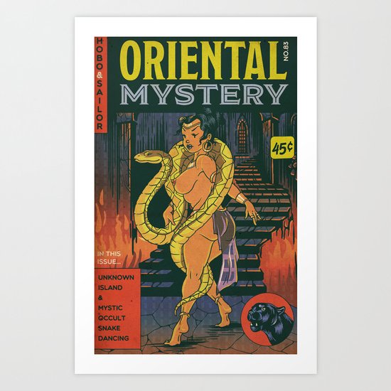 Hobo and Sailor. Oriental Mystery Art Print