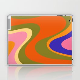 Retro Dream Colourful Abstract Swirl Pattern  Laptop Skin