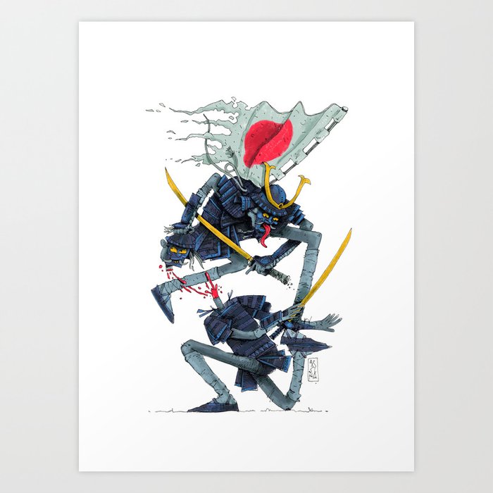 Samurai 2.0 Art Print