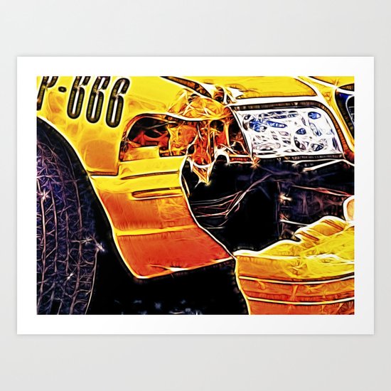 World War Z Crashed Cab Art Print