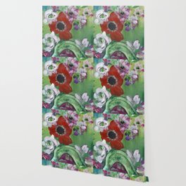 acrylic flowers in flow N.o 1 Wallpaper