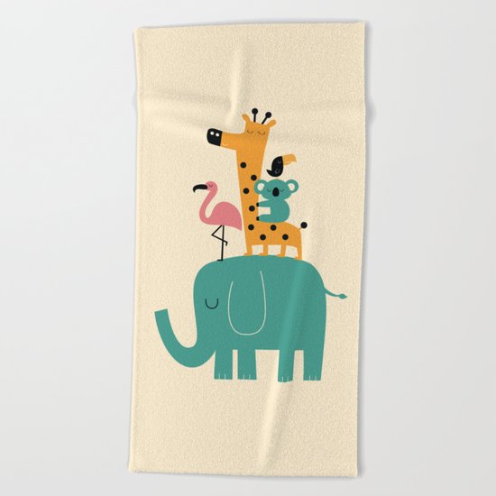 Moving on Beach Towel