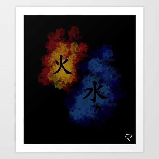 Fire & Water Art Print