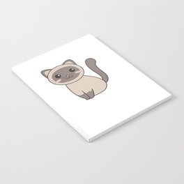 Siamese Cat Kawaii Cats Cute Animals For Kids Notebook