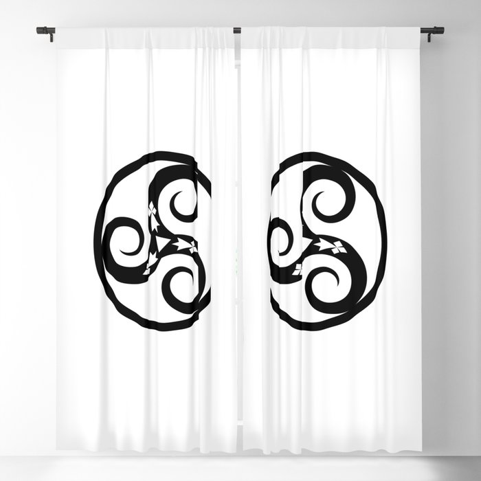 Old Celtic Symbol representing earth, fire, air and water. Blackout Curtain