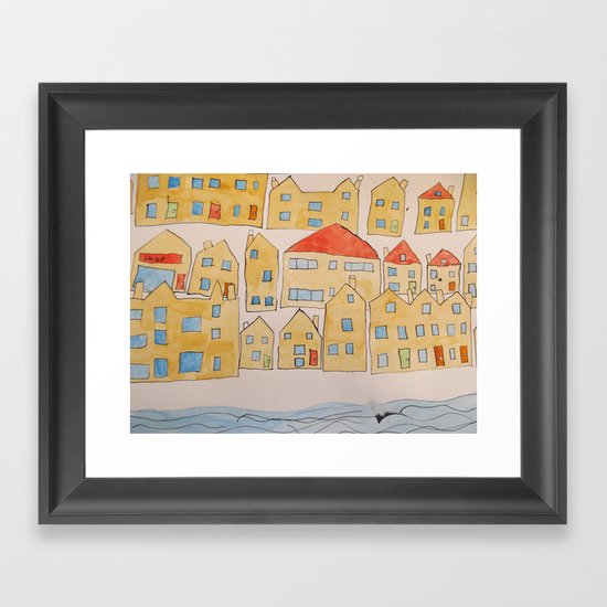 this town Framed Art Print