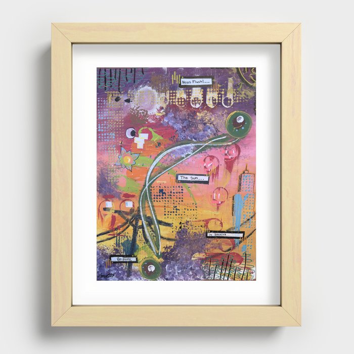 The Sun Recessed Framed Print