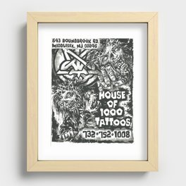 House of 1000 Tattoos Recessed Framed Print