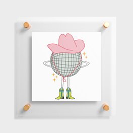 Disco Cowgirl Floating Acrylic Print