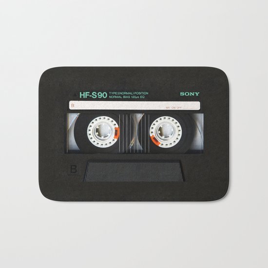 Classic retro sony cassette tape iPhone 4 4s 5 5c, ipod, ipad, tshirt, mugs and pillow case Bath Mat