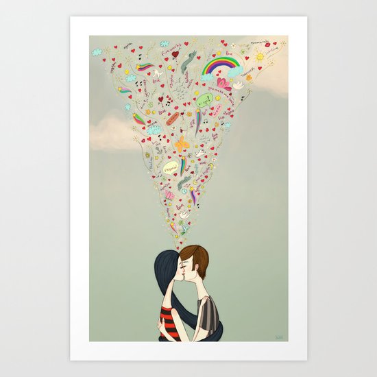 love thoughts Art Print