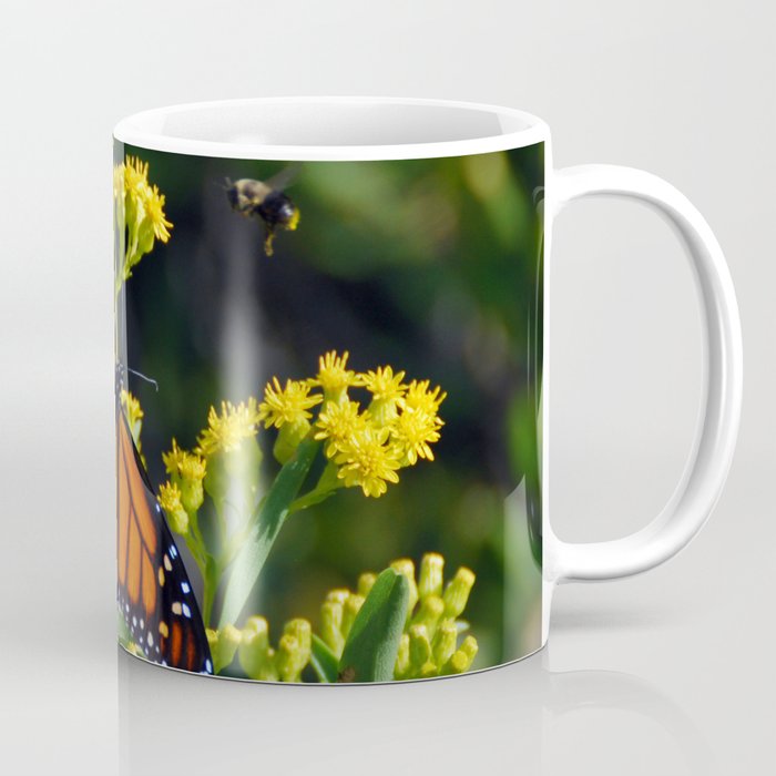 Monarch Meets Goldenrod Coffee Mug