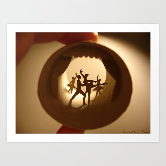 Roll "Ballet" (Rouleau "Ballet") Art Print