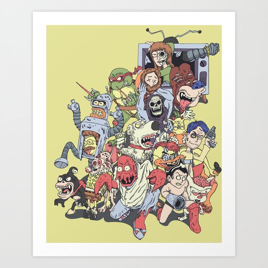 Revenge of the mixed up toons that were at some point cancelled Art Print