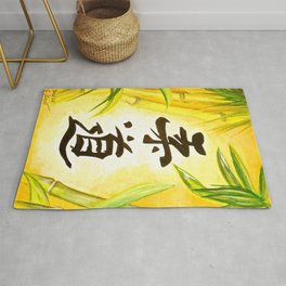japanese JuDo - the gentle way Rug | Painting, Bamboo, Japanesesigns, Mixed Media, Japanesedesign, Asia, Realism, Typography, Acrylic, Nature 