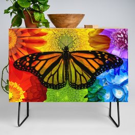 Rainbow Butterfly Credenza