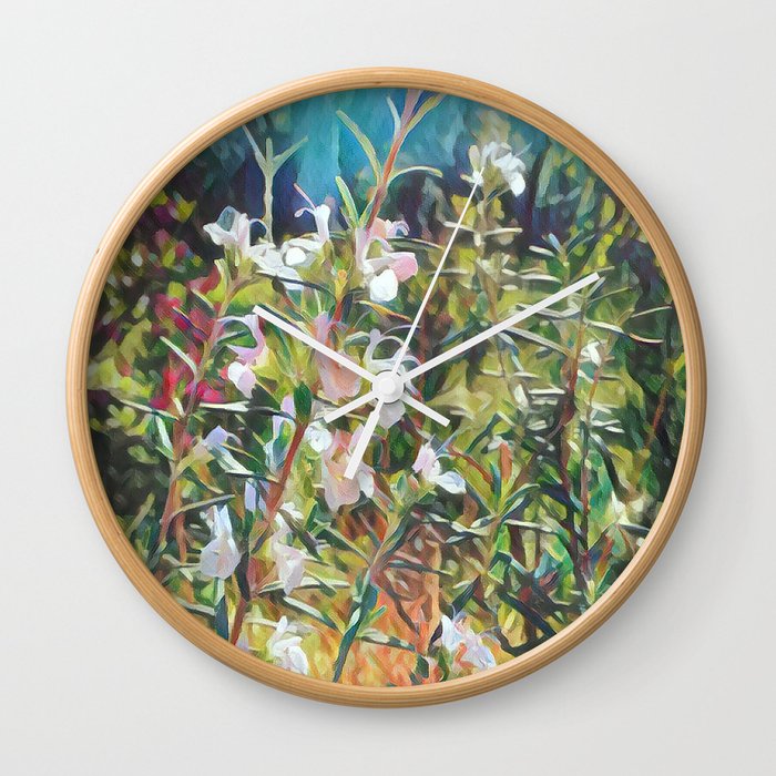 Rosemary Breeze Wall Clock