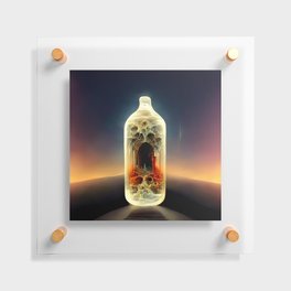 Abstract in a bottle Floating Acrylic Print