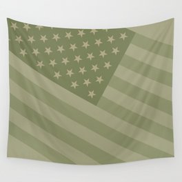 Camo Stars and Stripes – USA Flag in Military Camouflage Colors [FalseFlag 1] Wall Tapestry