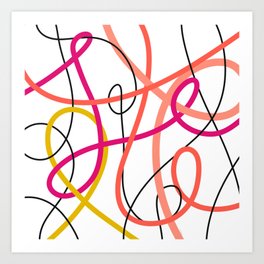 "Loopy loops" Abstract Art Print