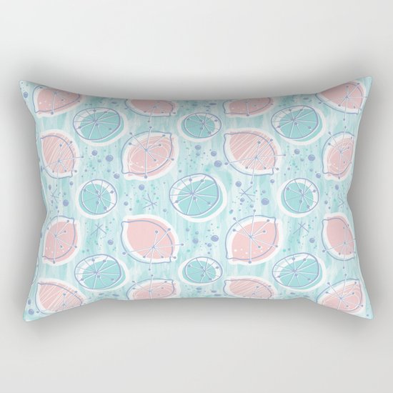 Atomic Blue Lemonade Rectangular Pillow