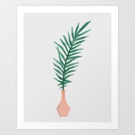 Plant in Vase 1, Minimalist Art Print