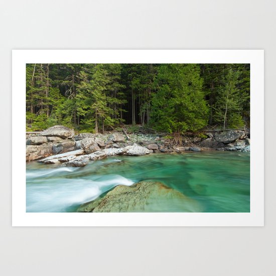 Flowing River Art Print