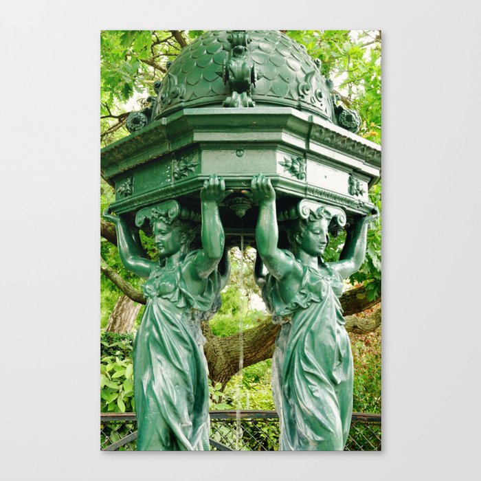 Parisian fountains Canvas Print