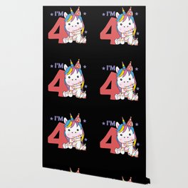 Unicorn For The Fourth Birthday For Children 4 Wallpaper