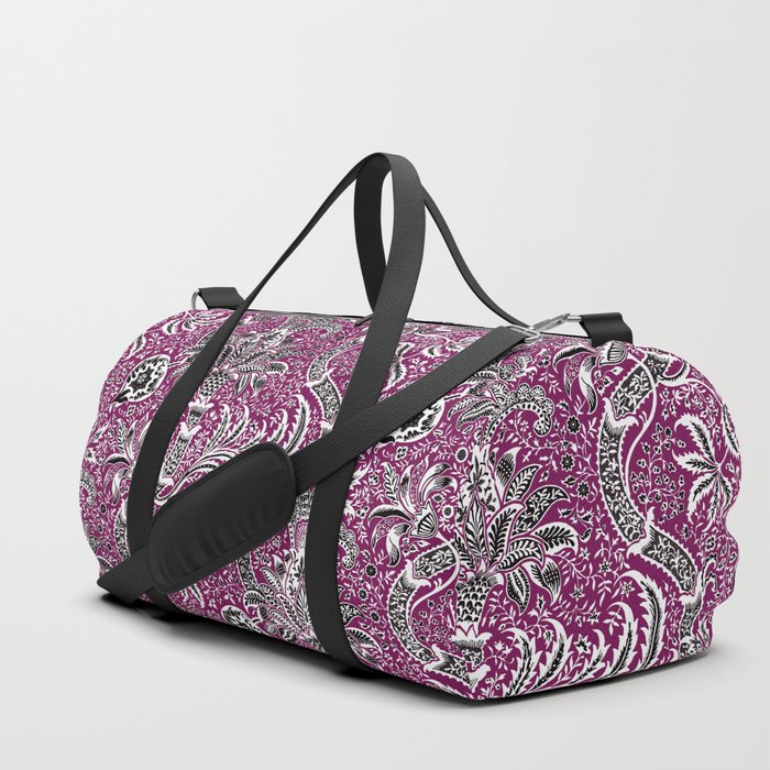 William Morris "India" 11. dark magenta Duffle Bag