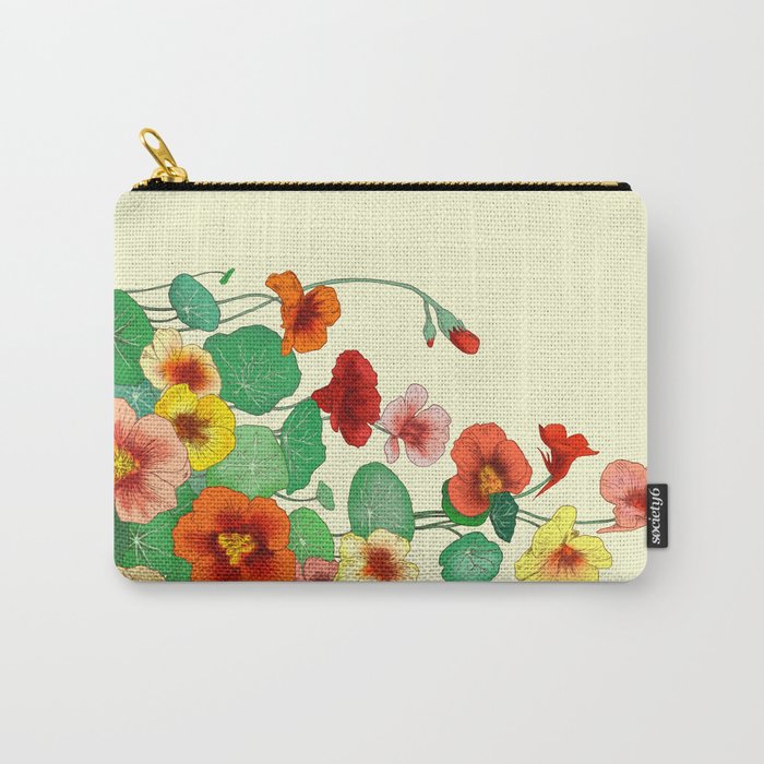 Nasturtium Carry-All Pouch