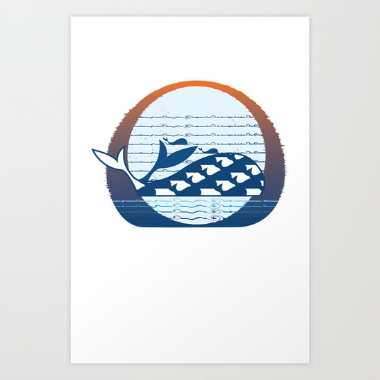 Whale Migration Art Print