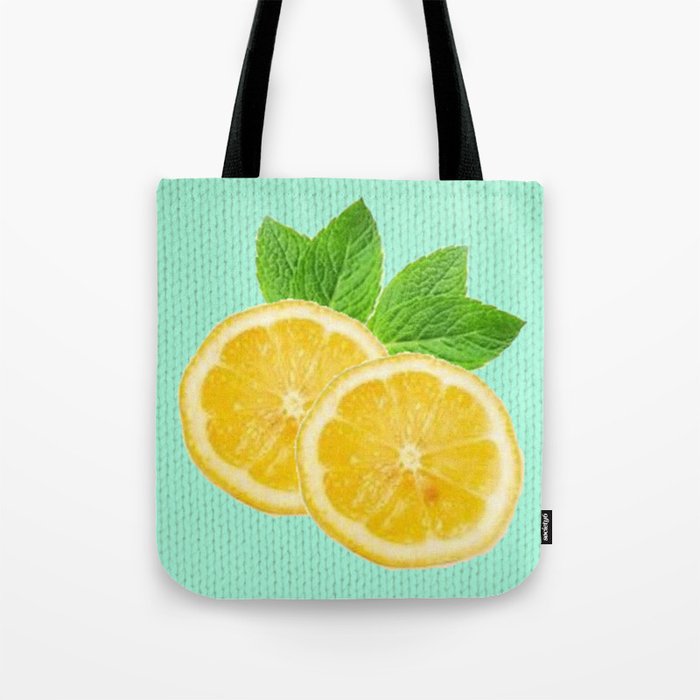 Lemons and Mint Tote Bag