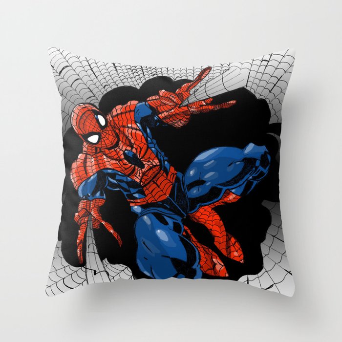 Spidey Color Throw Pillow